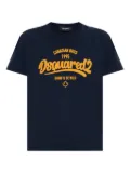 DSQUARED2 Canadian Bros-print T-shirt - Blue