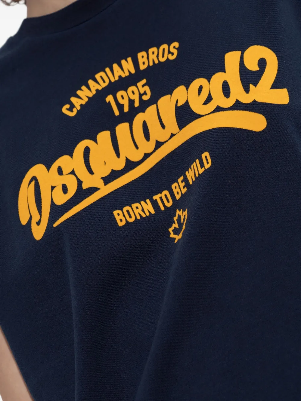 DSQUARED2 T-shirt met Canadian Bros-print Blauw