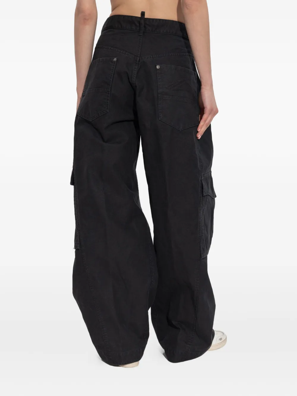 DSQUARED2 Broek met cargo zak Zwart