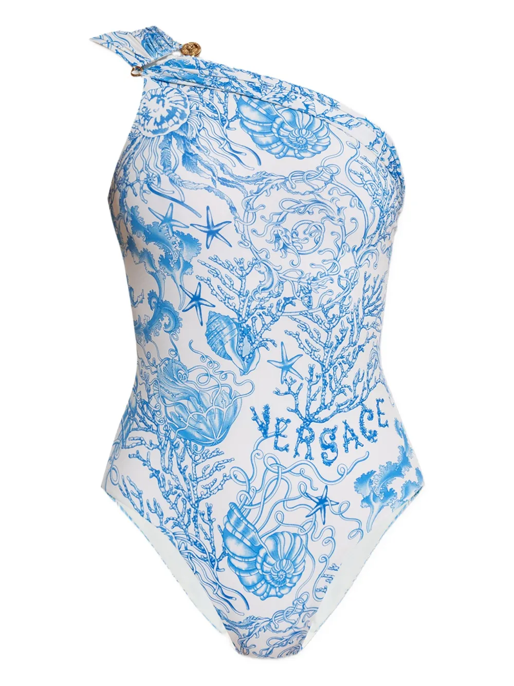 Versace Asymmetrisch badpak Wit
