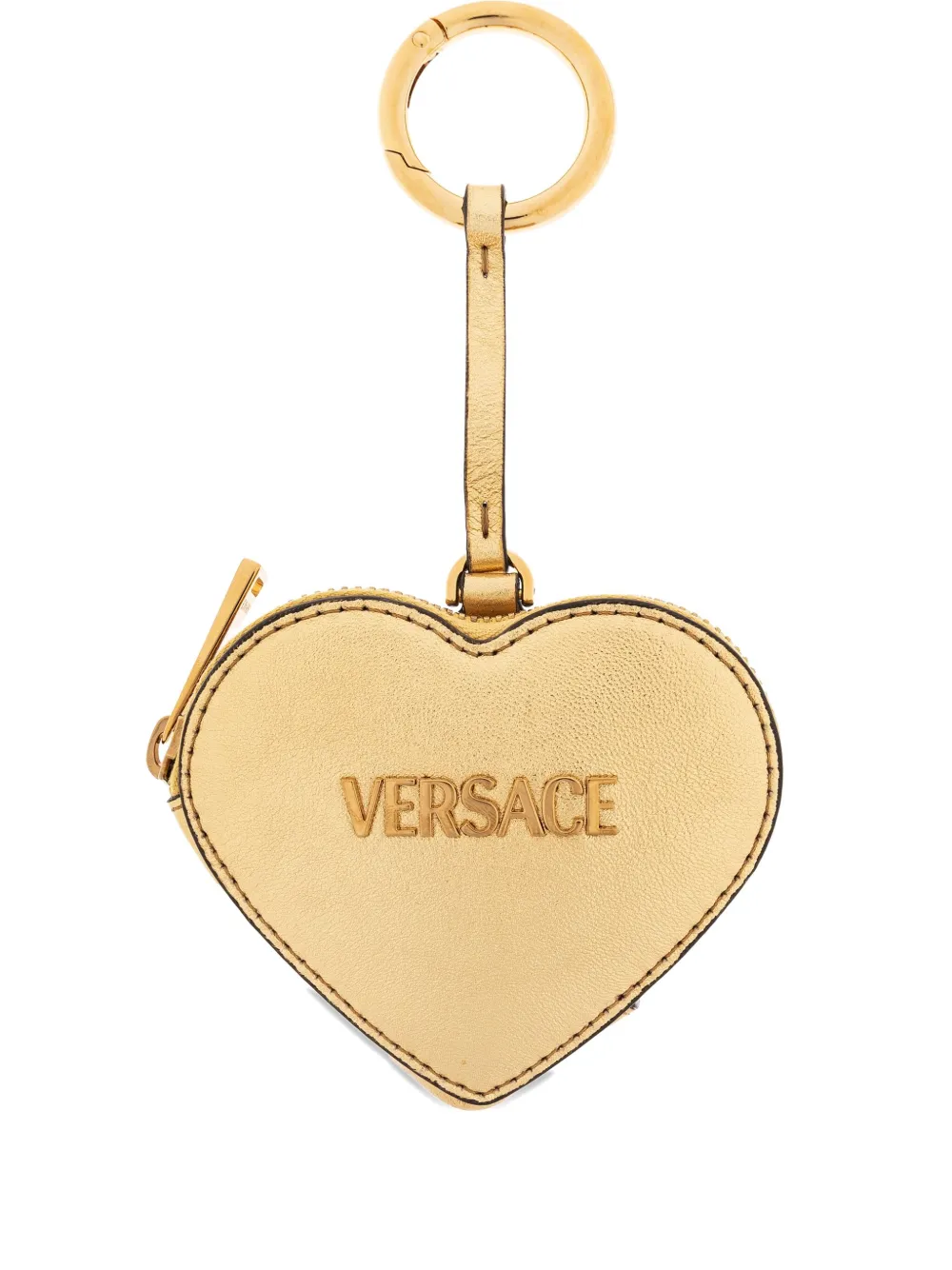 Versace heart-shaped keyring Goud
