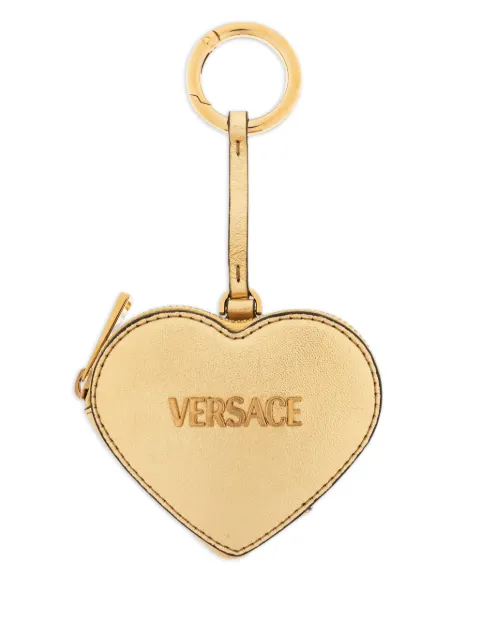 Versace heart-shaped keyring