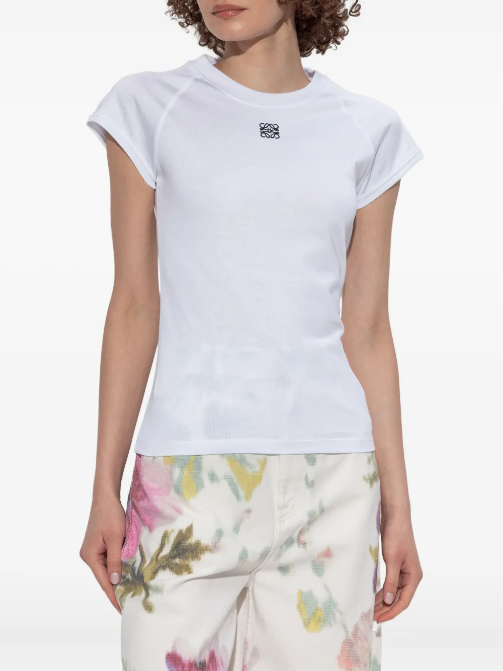 LOEWE T-shirt met borduurwerk Wit