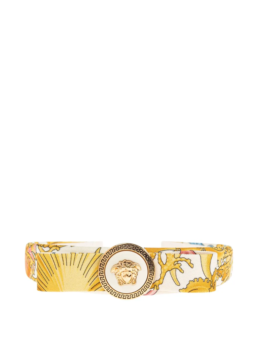 Versace Underwater Barocco Gianni Ribbon headband Geel
