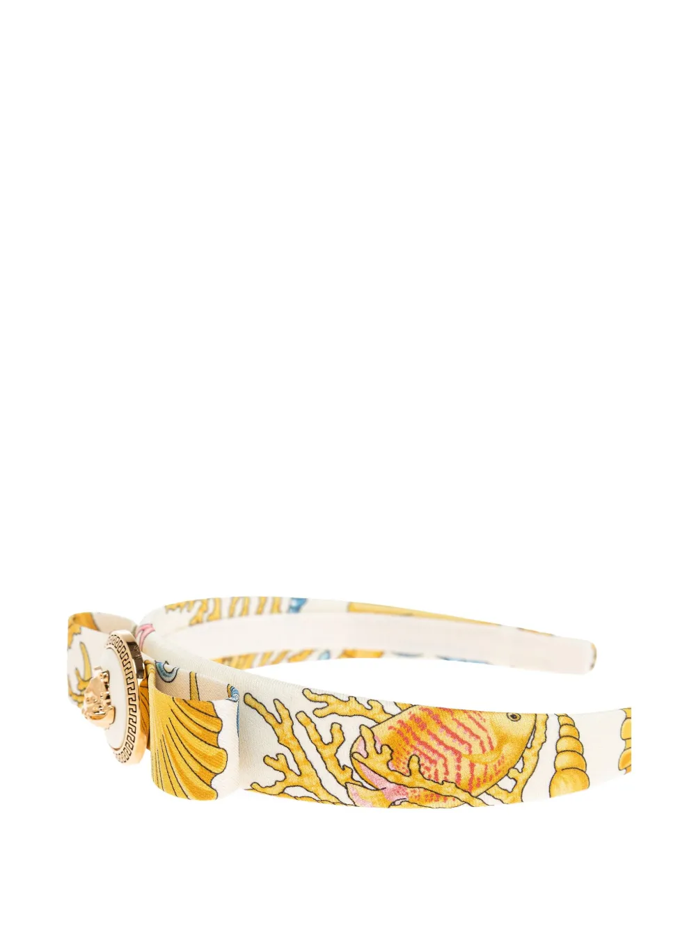 Versace Underwater Barocco Gianni Ribbon headband Geel