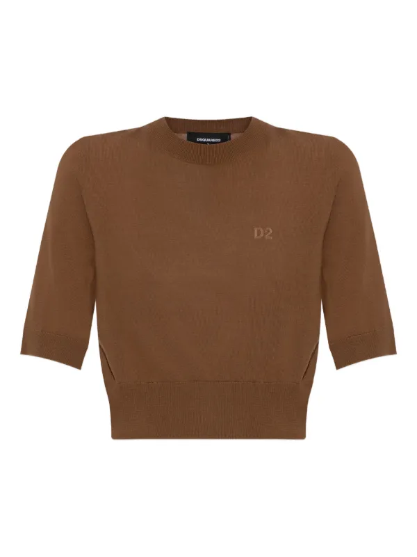DSQUARED2 ニット Tシャツ | ブラウン | FARFETCH JP