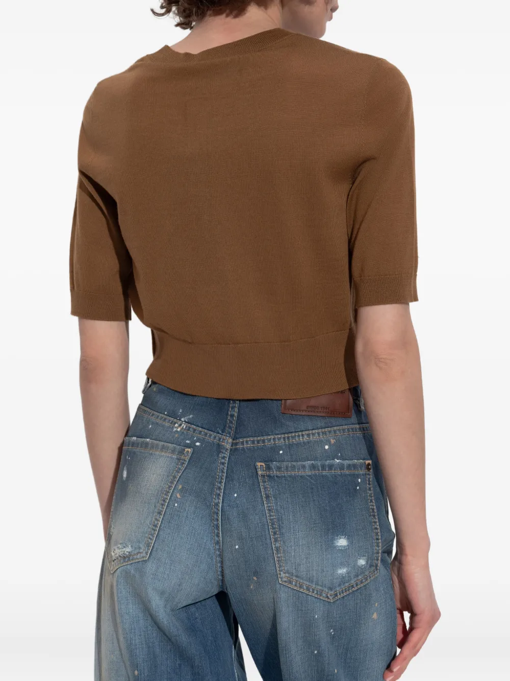 DSQUARED2 Gebreid T-shirt Bruin