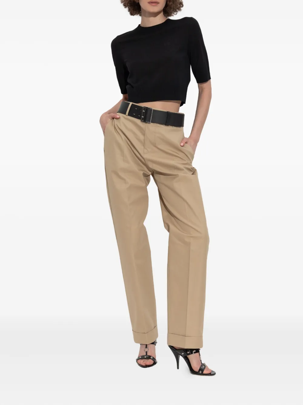 DSQUARED2 haut crop à logo brodé | T-shirts & jerseys | Image 2