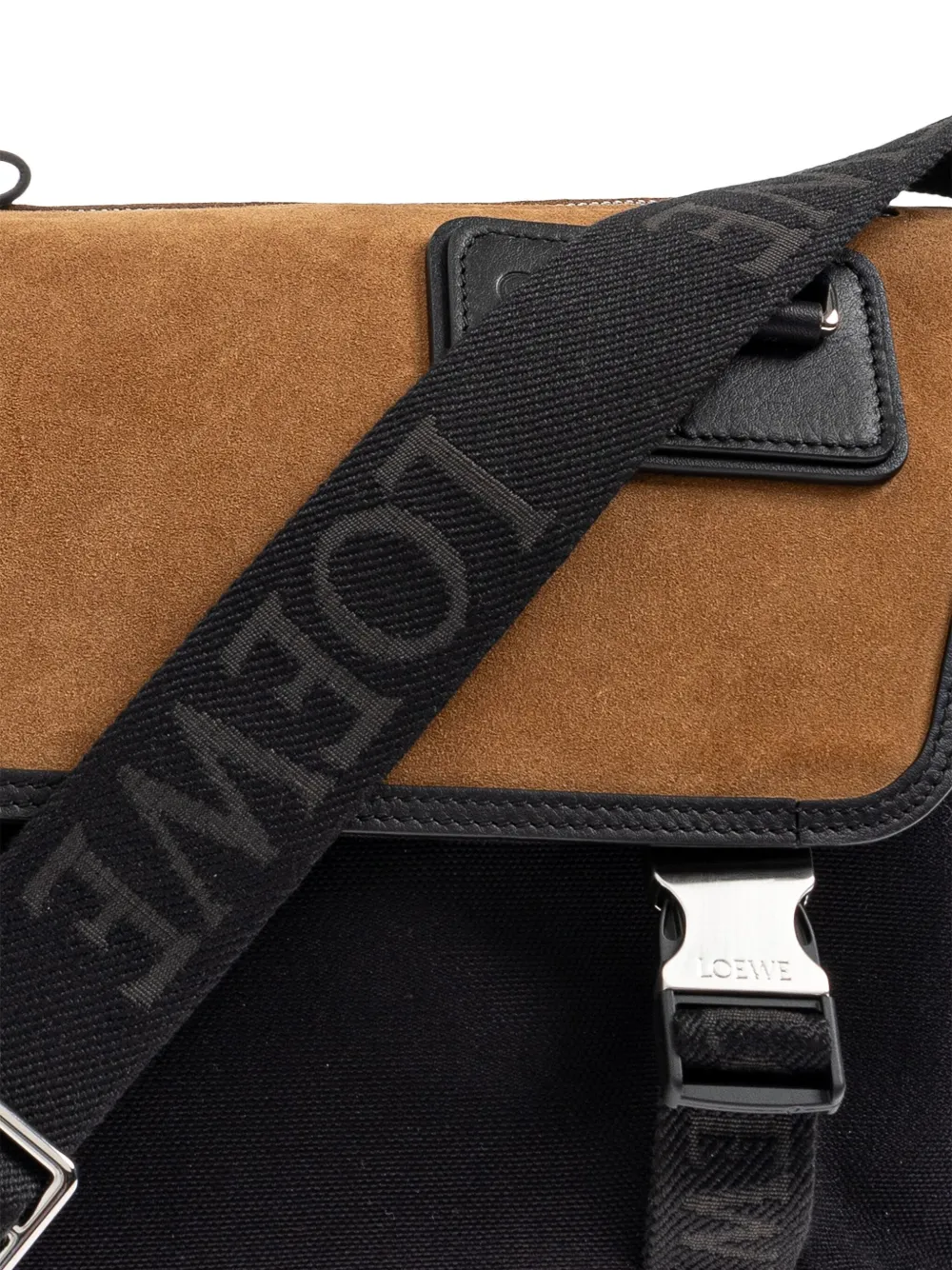 LOEWE Medium Flex Canvas Messenger Bag | Brown | FARFETCH JO