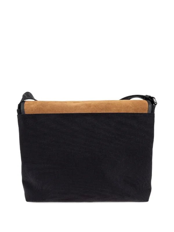 ショルダーバッグ LOEWE | Flex Medium canvas and suede messenger bag Medium Flex messenger in canvas and suede Black - LOEWE