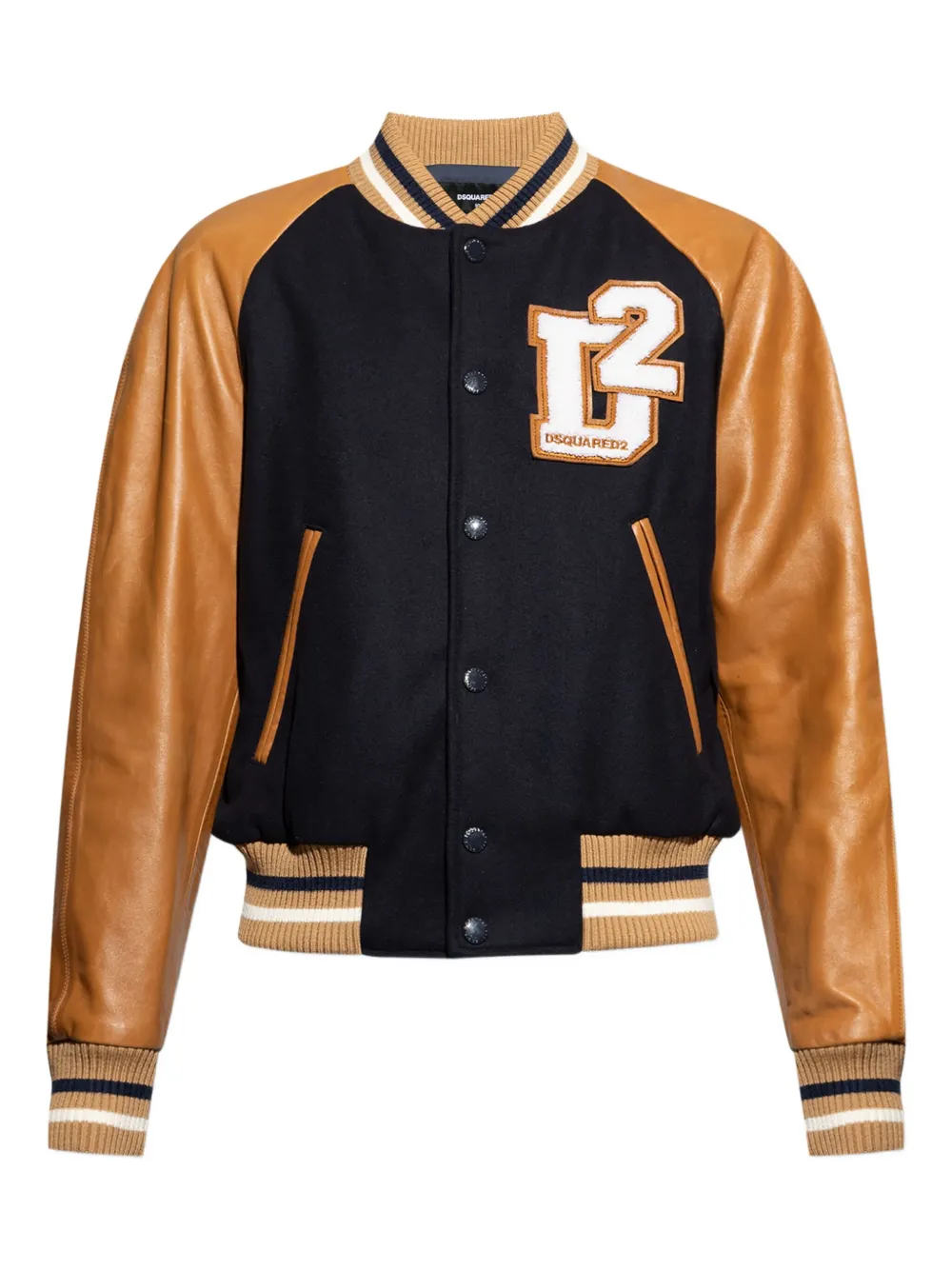 DSQUARED2 wool-blend bomber jacket | Brown | Image 1