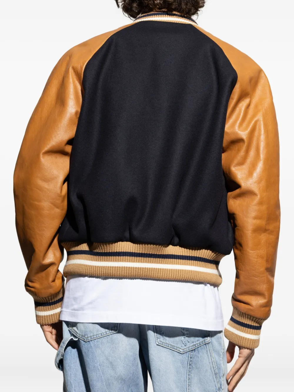 DSQUARED2 Bomberjack van wolblend Bruin