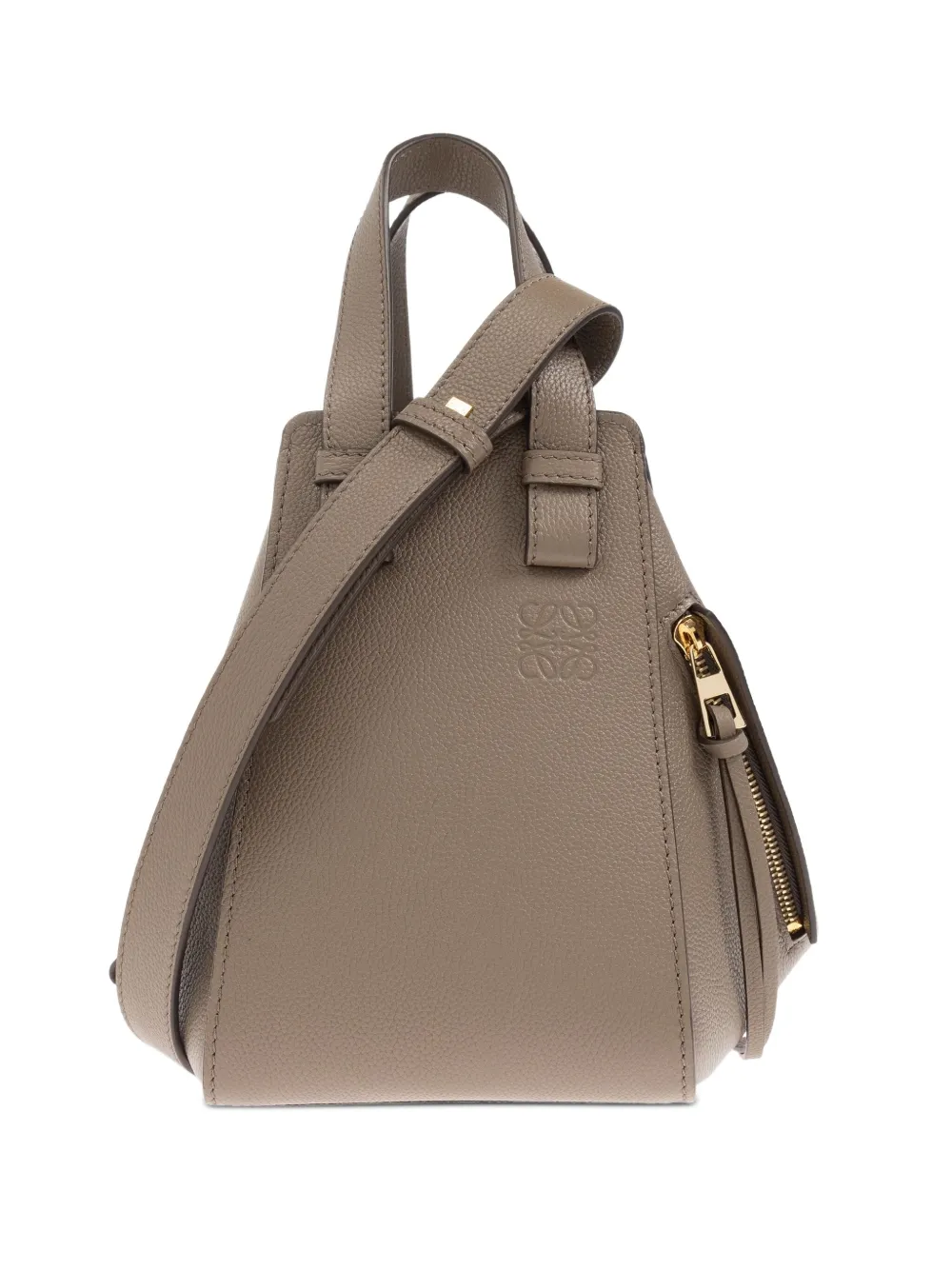 LOEWE Hammock leren shopper Beige