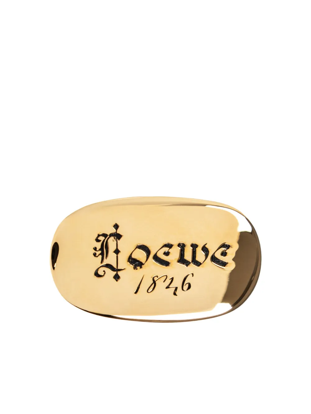 LOEWE anillo con logo grabado | dorado | Image 1