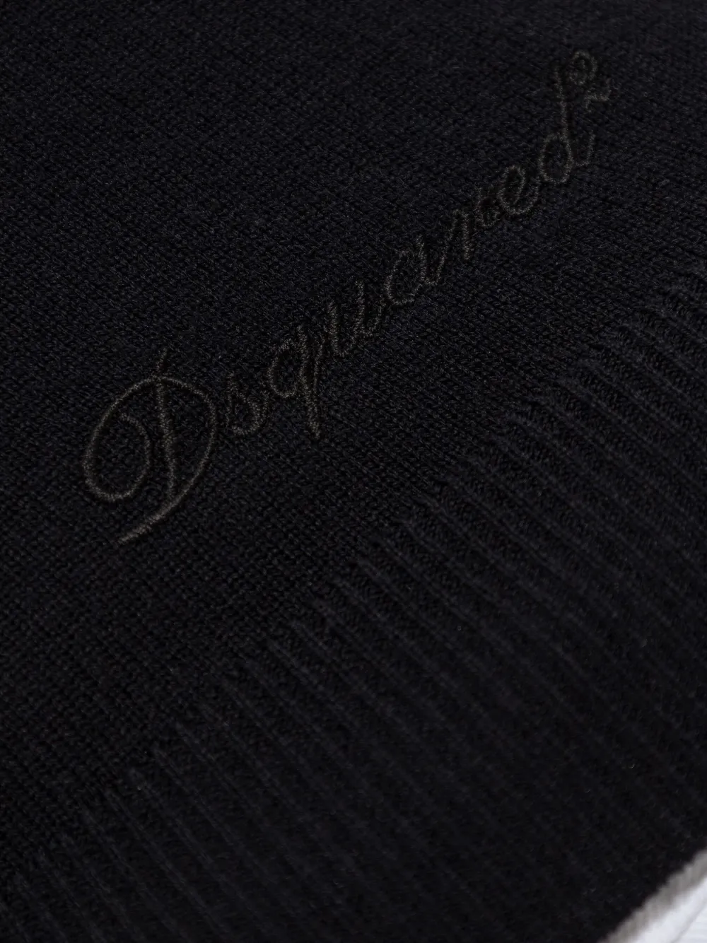 DSQUARED2 Top met col en kapmouwen Zwart