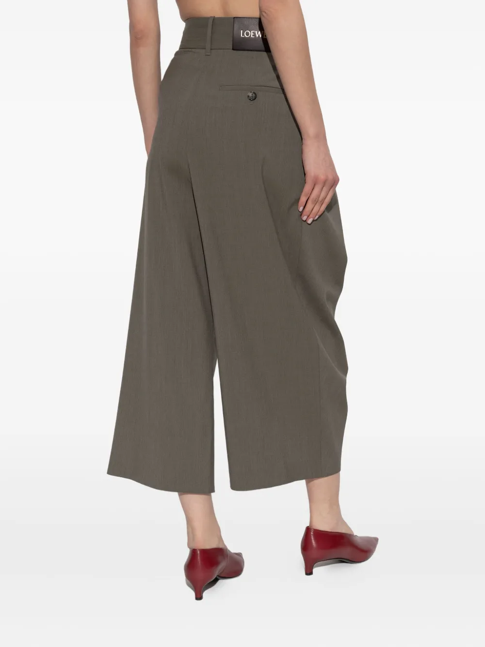 LOEWE Geplooide broek Groen