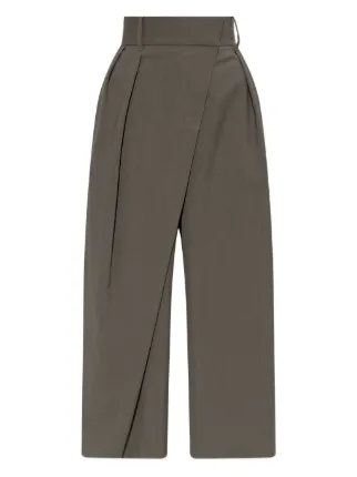 LOEWE プリーツ ラップパンツ | グリーン | FARFETCH JP