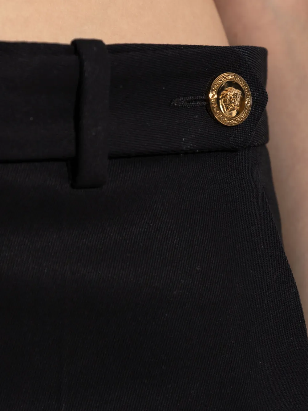 Versace cotton shorts Zwart