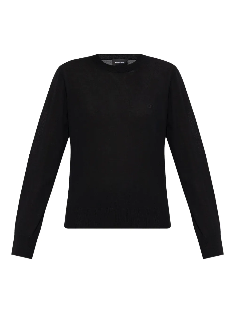 DSQUARED2 haut en maille à manches longues | noir | Image 1
