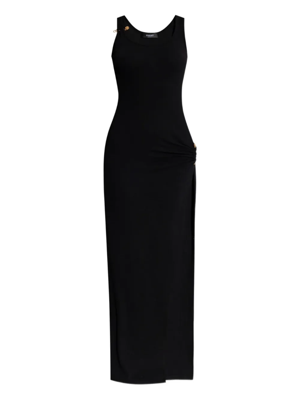 Versace Jersey maxi-jurk Zwart