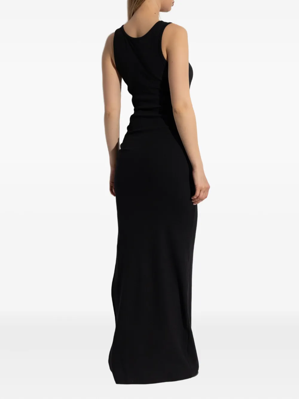 Versace Jersey maxi-jurk Zwart