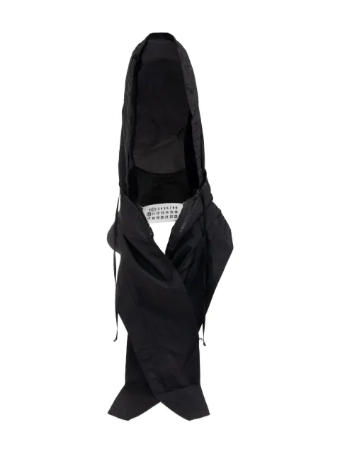 Maison Margiela hooded zip-up scarf