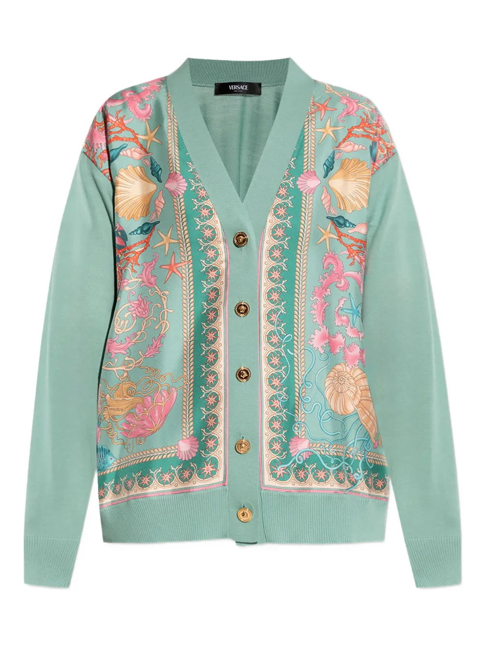 Versace Vest met borduurwerk Groen