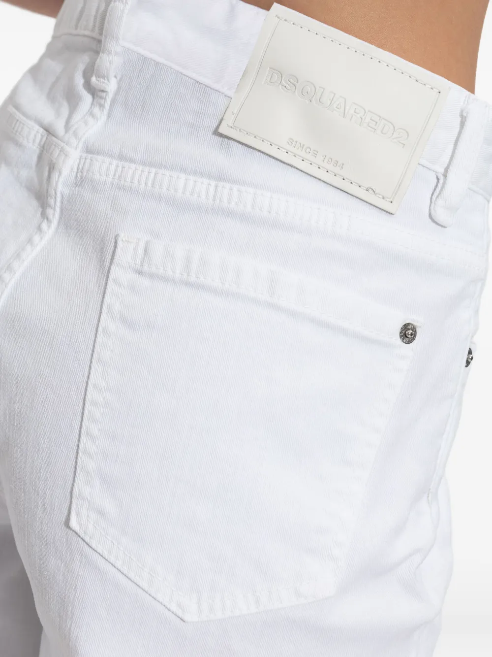 DSQUARED2 Jeans met logopatch Wit
