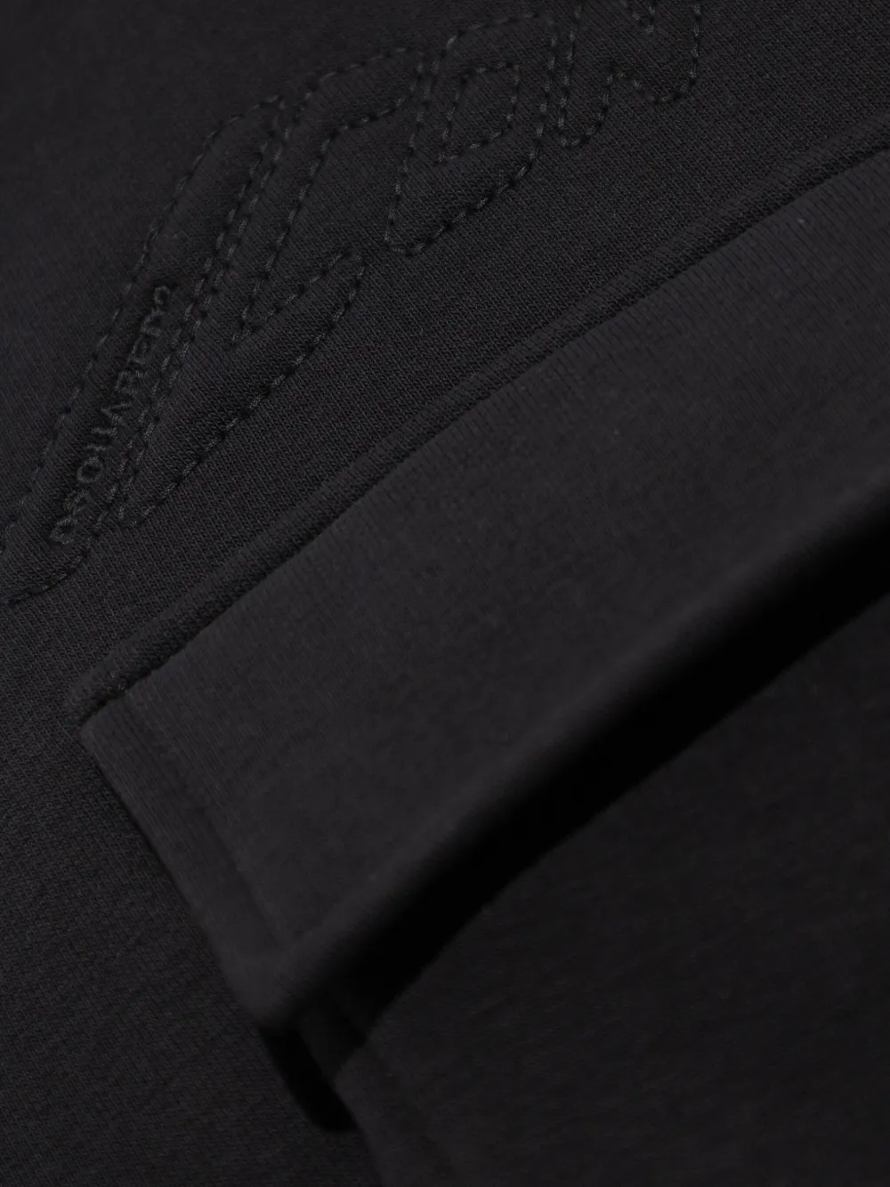 DSQUARED2 Sweater met klepzak Zwart