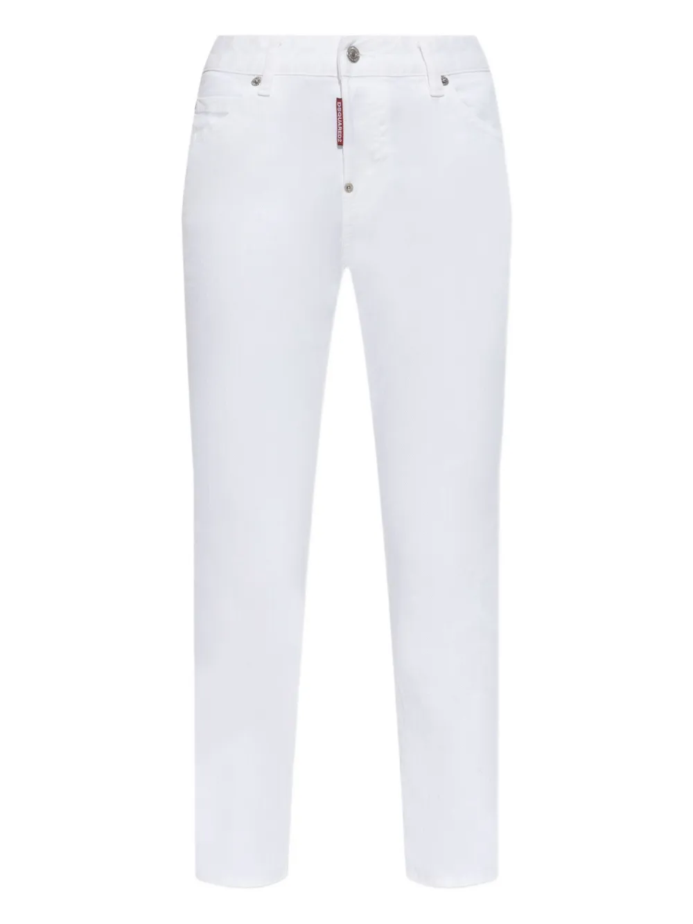 DSQUARED2 logo-patch jeans 100 WHIITE