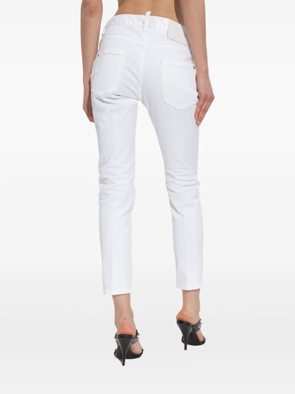 DSQUARED2 Jeans met logopatch 100 WHIITE