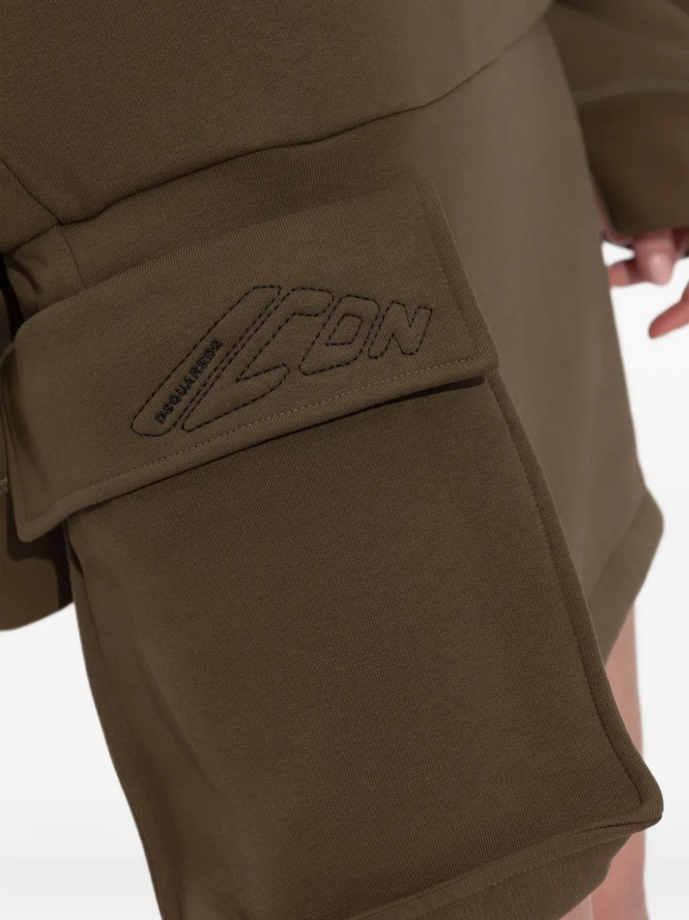 DSQUARED2 Truijurk met asymmetrische afwerking Groen