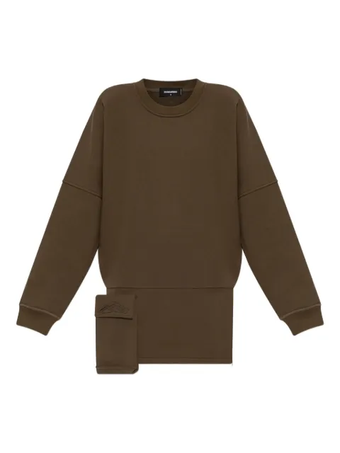 DSQUARED2 asymmetric-hem sweatshirt dress
