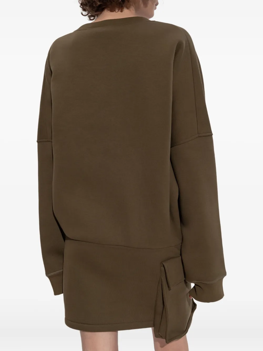 DSQUARED2 Truijurk met asymmetrische afwerking Groen