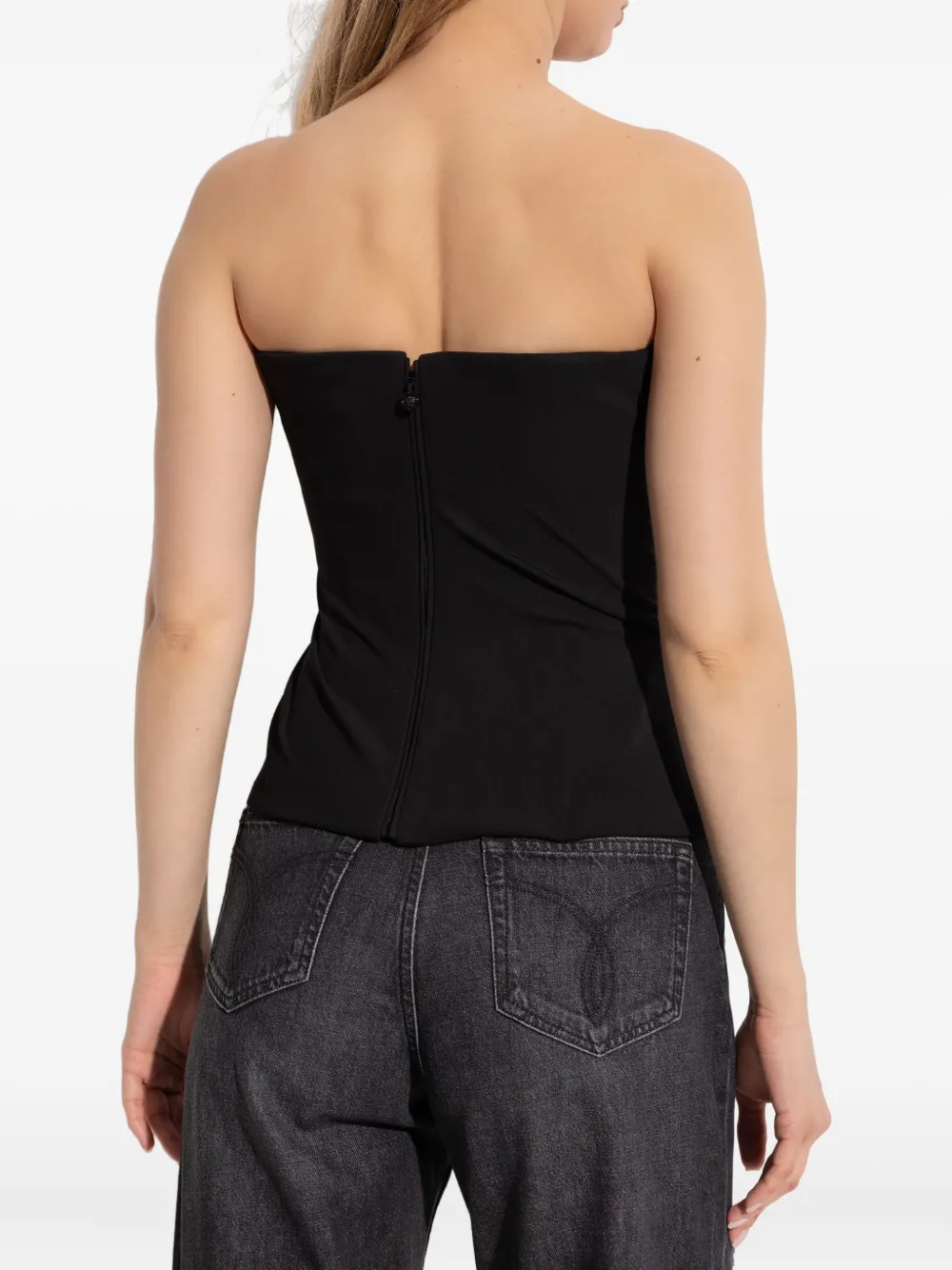 Versace Mouwloze top Zwart