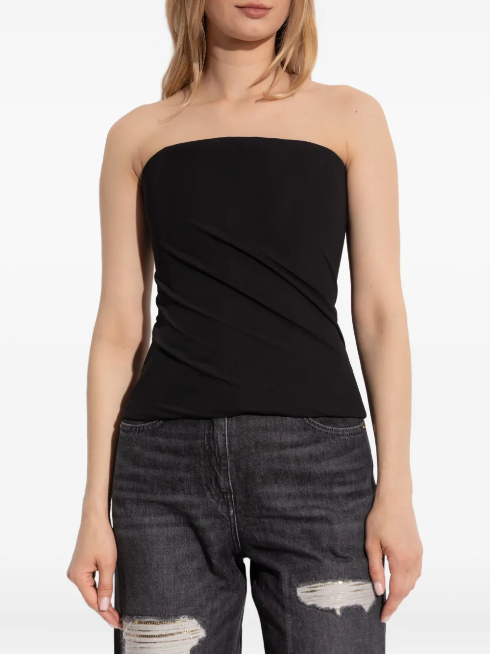 Versace Mouwloze top Zwart