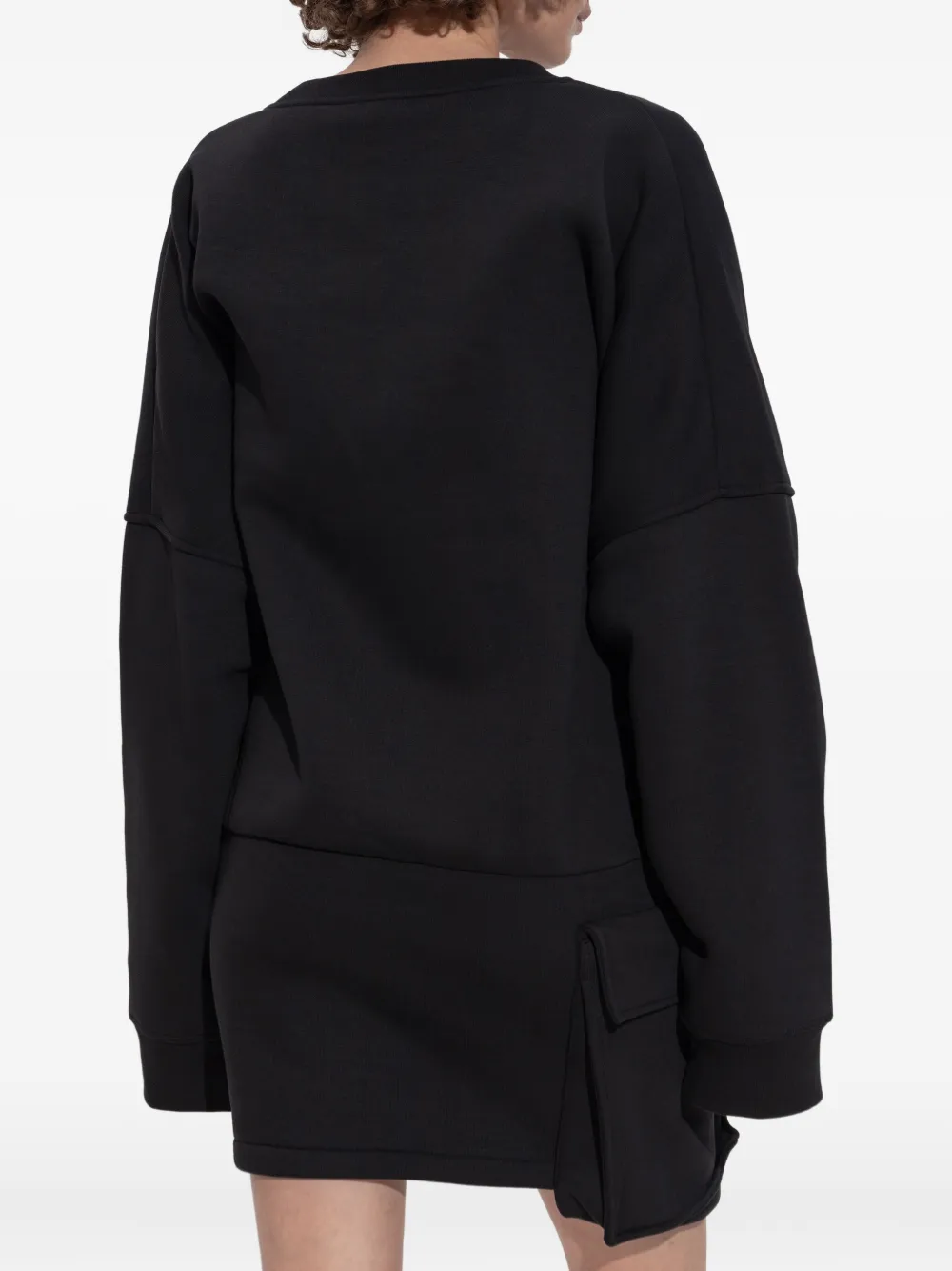 DSQUARED2 Oversized sweaterjurk Zwart