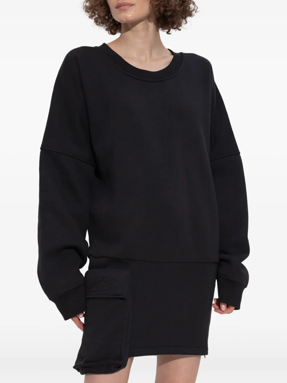 DSQUARED2 Oversized sweaterjurk Zwart