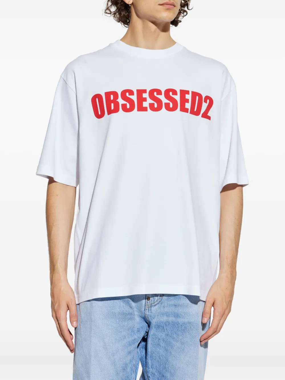 DSQUARED2 Obsessed2 T-shirt met grafische print Wit