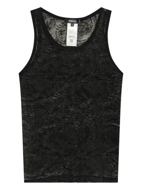 Versace Barocco-lace vest