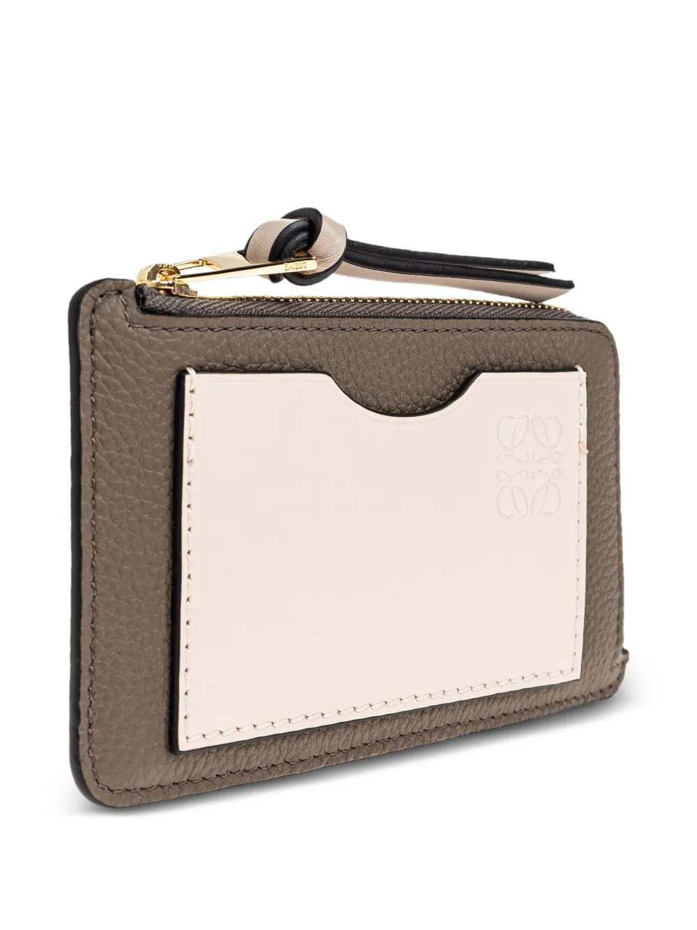 LOEWE Pasjeshouder met rits Beige