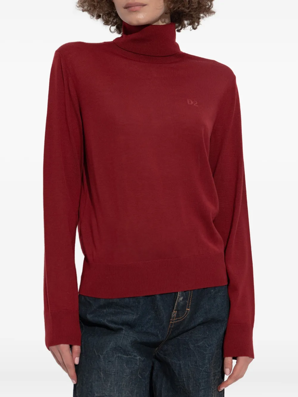 DSQUARED2 Trui van scheerwol Rood