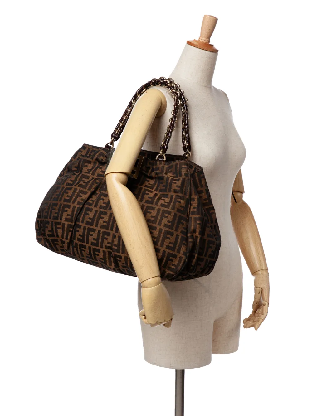 Fendi Pre-Owned 2000-2010 Large Zucca Canvas Mia tote bag | Pre-Owned | Image 2
