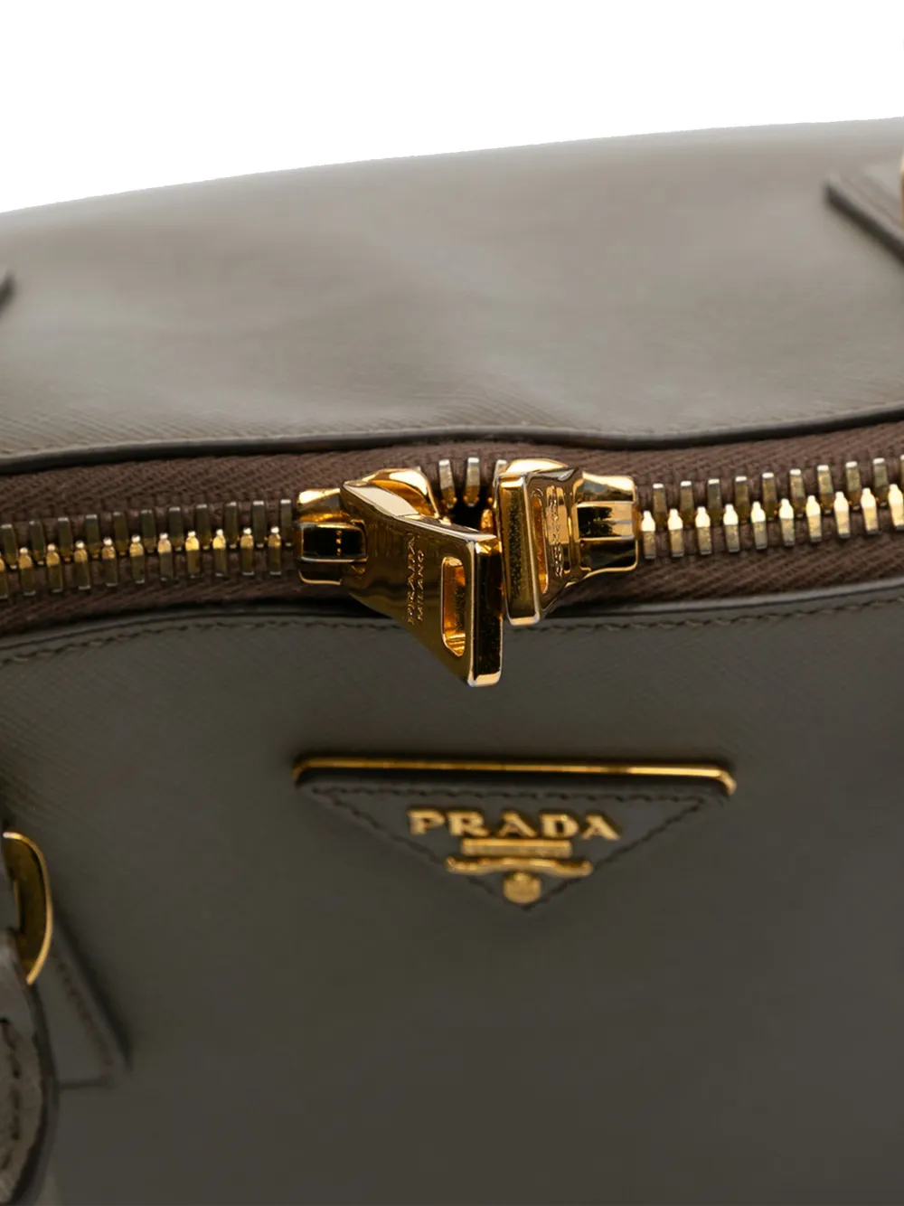 Pre-owned Prada 2000-2024 Large Saffiano Lux Promenade Satchel