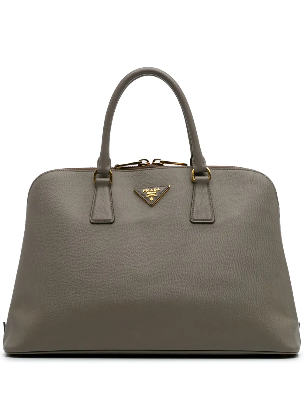 Prada Pre-Owned grand sac porté épaule Lux Promenade en cuir Saffiano (2000-2024) | gris | Image 1