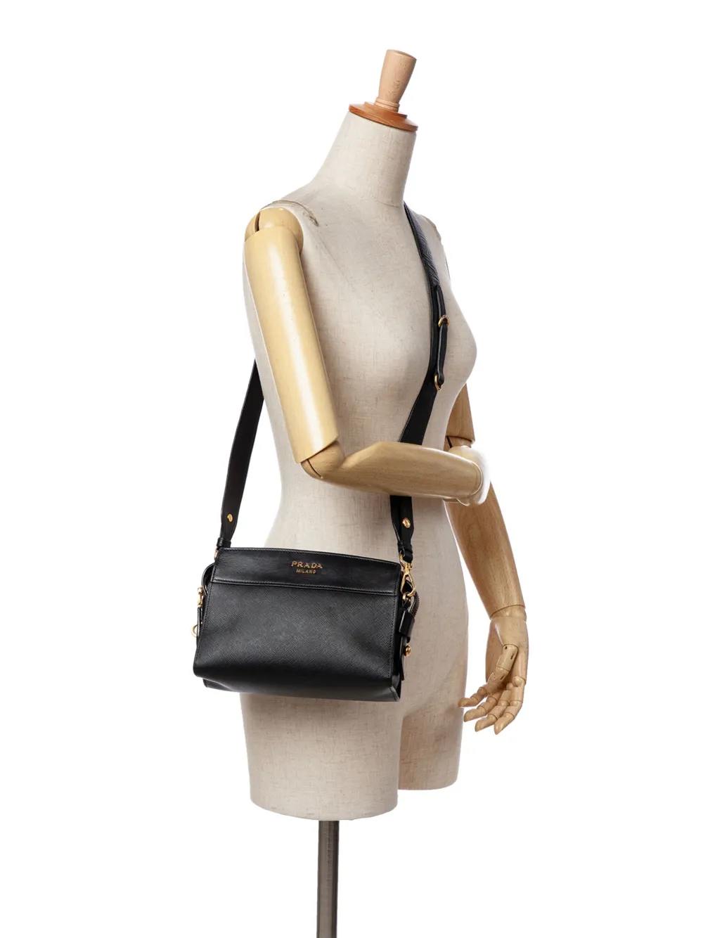 Prada Pre-Owned 2000-2024 Saffiano and City Calf Esplanade crossbody bag | Pre-Owned | Image 2