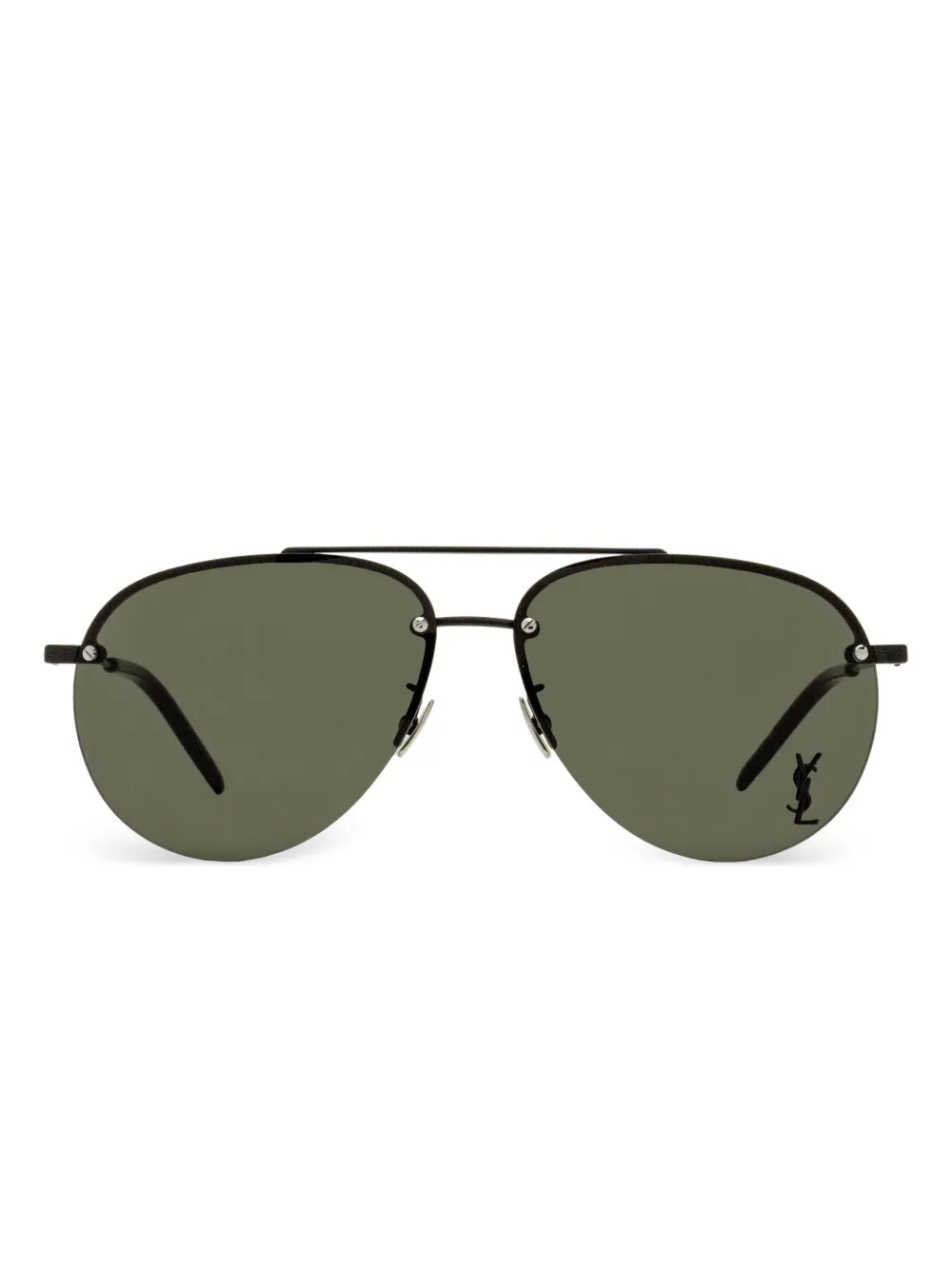 Saint Laurent Eyewear 11 F M Classic zonnebril met piloten montuur Zwart