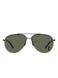 Saint Laurent Eyewear 11/F M Classic rimless pilot-frame sunglasses - Black