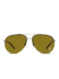 Saint Laurent Eyewear 11/F M Classic rimless pilot-frame sunglasses - Silver