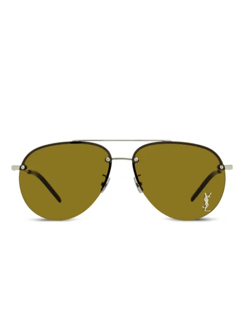 Saint Laurent Eyewear 11/F M Classic rimless pilot-frame sunglasses